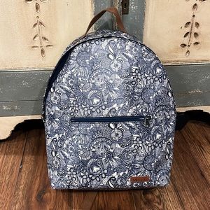 NWOT Blue and White Laptop Backpack
